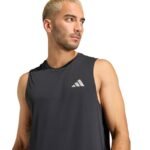 adidas Running Essentials Mens T-Shirt Black KB5969 - Image 4
