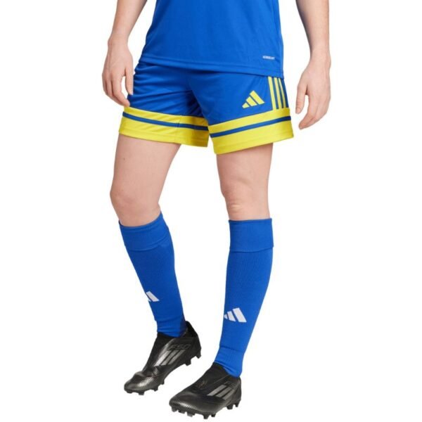 adidas Squadra 25 womens shorts blue and yellow JN5408