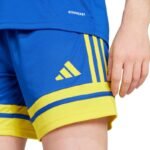 adidas Squadra 25 womens shorts blue and yellow JN5408 - Image 5