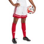 adidas Squadra 25 womens shorts white and red JJ0020 - Image 4