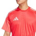 adidas Tiro 25 Competition Jersey Short Sleeve Mens Goalkeeper Shirt Red JI9717 - Image 6