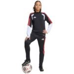 adidas Tiro 26 Competition Training Top Kids Sweatshirt Black, White, and Red KC3783 - Image 6