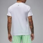 Air Jordan Sport Mens Dri-FIT T-Shirt White - HQ7984-100 - Image 2