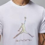 Air Jordan Sport Mens Dri-FIT T-Shirt White - HQ7984-100 - Image 3
