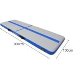 AIR TRUCK GYMNASTIC MATTRESS MAT ACROBATIC PATH 300X100X15CM ELECTRIC PUMP BLUE - Image 6