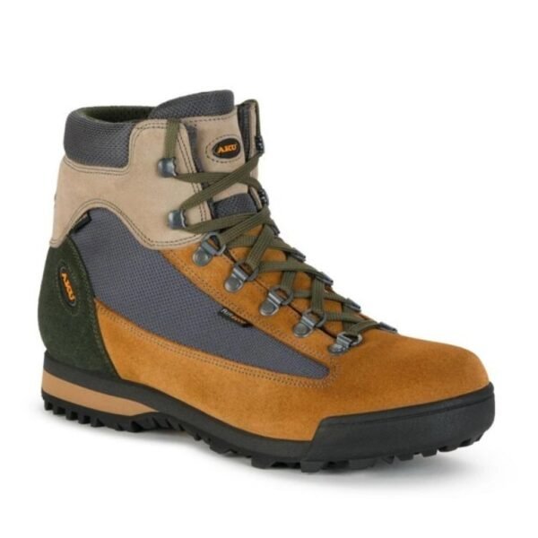 Aku womens Slope GTX leather ankle boots, brown, gray
