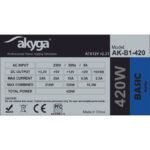 Akyga AK-B1-420 Power Supply (420 W; Passive; 120 mm) - Image 6