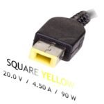Akyga AK-ND-42 notebook power supply (20V; 4.5A; 90W; Slim Tip, Square yellow) - Image 5