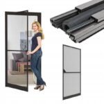 ALU DOOR MOSQUITO NET 100X215 ANTHRACITE BASIC PLUS - Image 5
