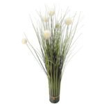 Artificial grass, life-like, with white balls, 70 cm