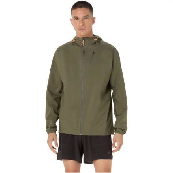 Asics FujiTrail Elite Waterproof Jacket 2011D265-301 Green L