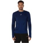 ASICS Road Seamless LS Top 2011D356-400 Navy Blue L