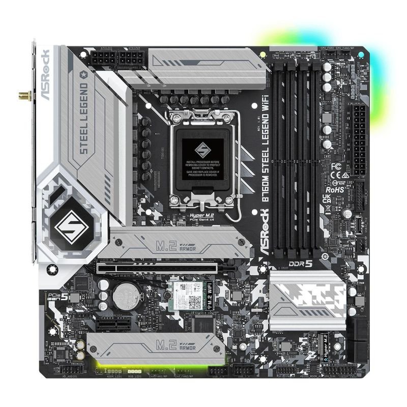 lupin-wear-ca-asrock-b760m-steel-legend-wifi-motherboard-2340168 Asrock B760M STEEL LEGEND WIFI Motherboard - Image 1