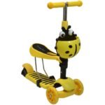 BALANCE SCOOTER 3IN1 ENERO BIEDRONKA YELLOW - Image 2