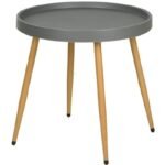 BALCONY FURNITURE SET TABLE AND 2 CHAIRS GRAY - Image 2