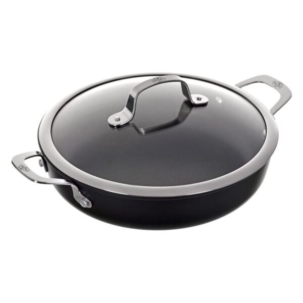 BALLARINI Alba deep frying pan with 2 handles, titanium, 28 cm ALBG3ED.28D