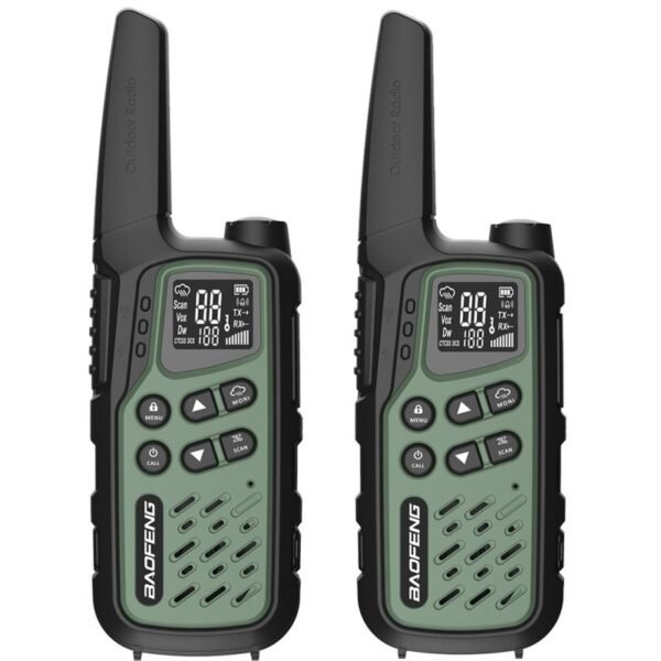 Baofeng BF-T25E walkie-talkie green, 2 pieces