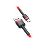 Baseus Cafule CATKLF-A09 Cable (USB 2.0 - USB Type-C; 0.50m; red) - Image 5