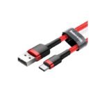 Baseus Cafule CATKLF-C09 Cable (USB 2.0 - USB Type-C; 2m; black and red) - Image 2