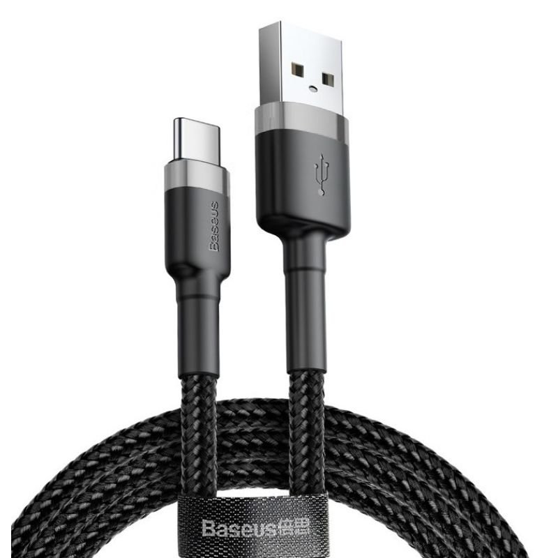 lupin-wear-ca-baseus-cafule-catklf-ug1-usb-c-cable-2a-3m-black-1921627 BASEUS CAFULE CATKLF-UG1 USB-C CABLE 2A 3M BLACK - Image 1