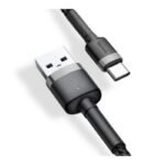 BASEUS CAFULE CATKLF-UG1 USB-C CABLE 2A 3M BLACK - Image 3