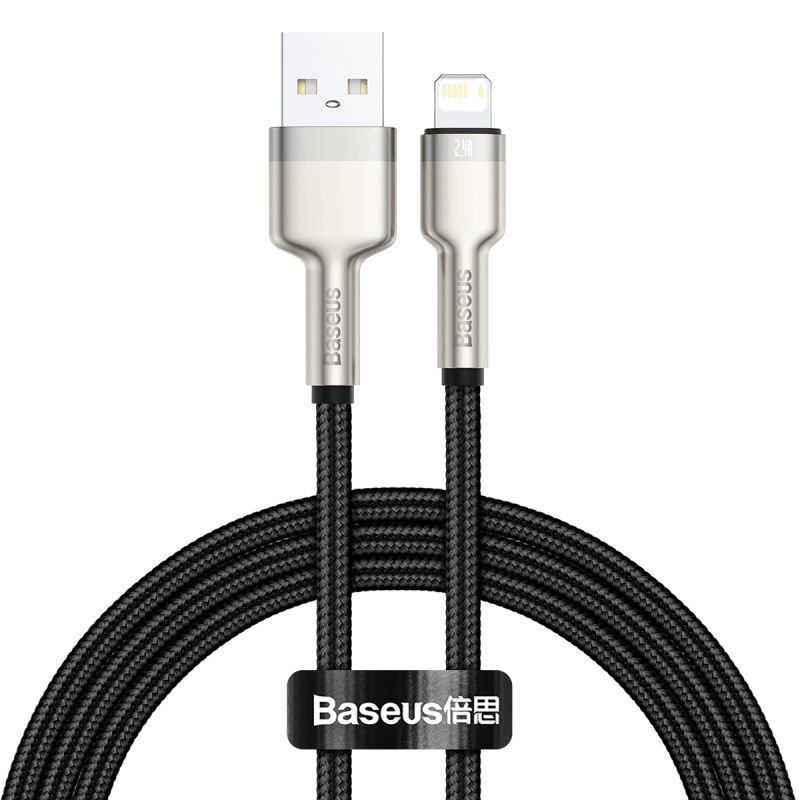 lupin-wear-ca-baseus-cafule-usb-cable-for-lightning-2-4a-1m-black-1921838 BASEUS CAFULE USB CABLE FOR LIGHTNING 2.4A, 1M (BLACK) - Image 1