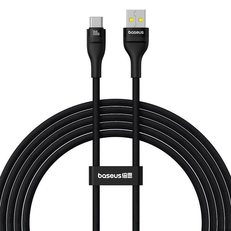 lupin-wear-ca-baseus-flash-2-usb-usb-c-cable-100w-2m-black-1921682 Baseus Flash 2 USB-USB C Cable 100w 2m (Black) - Image 1