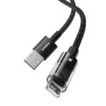 Baseus Gem Cable USB Type A to iPhone 2.4A 1m (Black) - Image 2