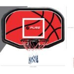 BASKETBALL BACKBOARD 110x73x3CM RIM 45CM PURE 2 IMPROVE - Image 2