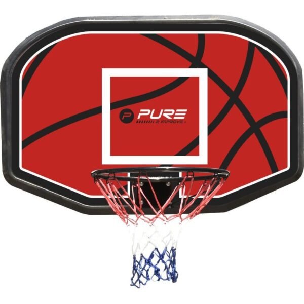 BASKETBALL BACKBOARD 110x73x3CM RIM 45CM PURE 2 IMPROVE