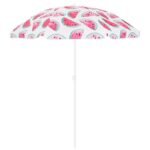 BEACH/BALCONY UMBRELLA 160CM WATERMELON 1048789 - Image 7