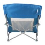 BEACH CHAIR WITH ARMRESTS 55x58x64CM FOLDABLE BLUE - Image 2