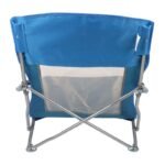 BEACH CHAIR WITH ARMRESTS 55x58x64CM FOLDABLE BLUE - Image 5
