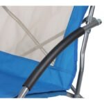 BEACH CHAIR WITH ARMRESTS 55x58x64CM FOLDABLE BLUE - Image 6