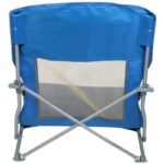 BEACH CHAIR WITH ARMRESTS 55x58x64CM FOLDABLE BLUE - Image 8