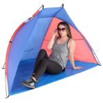 BEACH SHELTER SUN 200x120x120cm BLUE-RED ENERO CAMP - Image 5