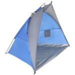BEACH SHELTER SUN 200x120x120cm GREY-BLUE ENERO CAMP