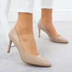 Beige high heel pumps Sergio Leone 1339 - Image 3