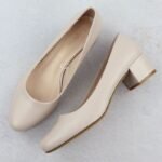 Beige Sergio Leone PB291 block heel pumps - Image 4