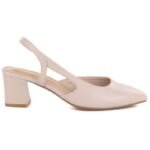 Beige Sergio Leone SK472 block heel pumps - Image 2
