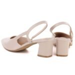 Beige Sergio Leone SK472 block heel pumps - Image 4