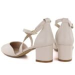 Beige Sergio Leone SK824 womens sandals with straps - Image 4