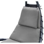 BERGAMO DECHAIR WITH UMBRELLA 200x125x180CM GRAY - Image 3