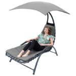 BERGAMO DECHAIR WITH UMBRELLA 200x125x180CM GRAY - Image 7
