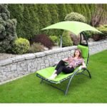 BERGAMO DECHAIR WITH UMBRELLA 200x125x180CM LIME - Image 8