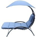 BERGAMO DECHAIR WITH UMBRELLA 200x125x180CM NAVY BLUE - Image 3