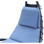 BERGAMO DECHAIR WITH UMBRELLA 200x125x180CM NAVY BLUE - Image 6