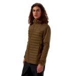 Berghaus Vaskye Hooded Hybrid Jacket, Size L, Brown - Image 4