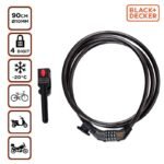 BICYCLE LOCK WITH CODE 10x900MM WITH BLACK+DECKER HOLDER - Image 5
