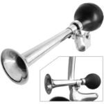 BIKE HORN TRUMPET CHROME 21CM DUNLOP - Image 3